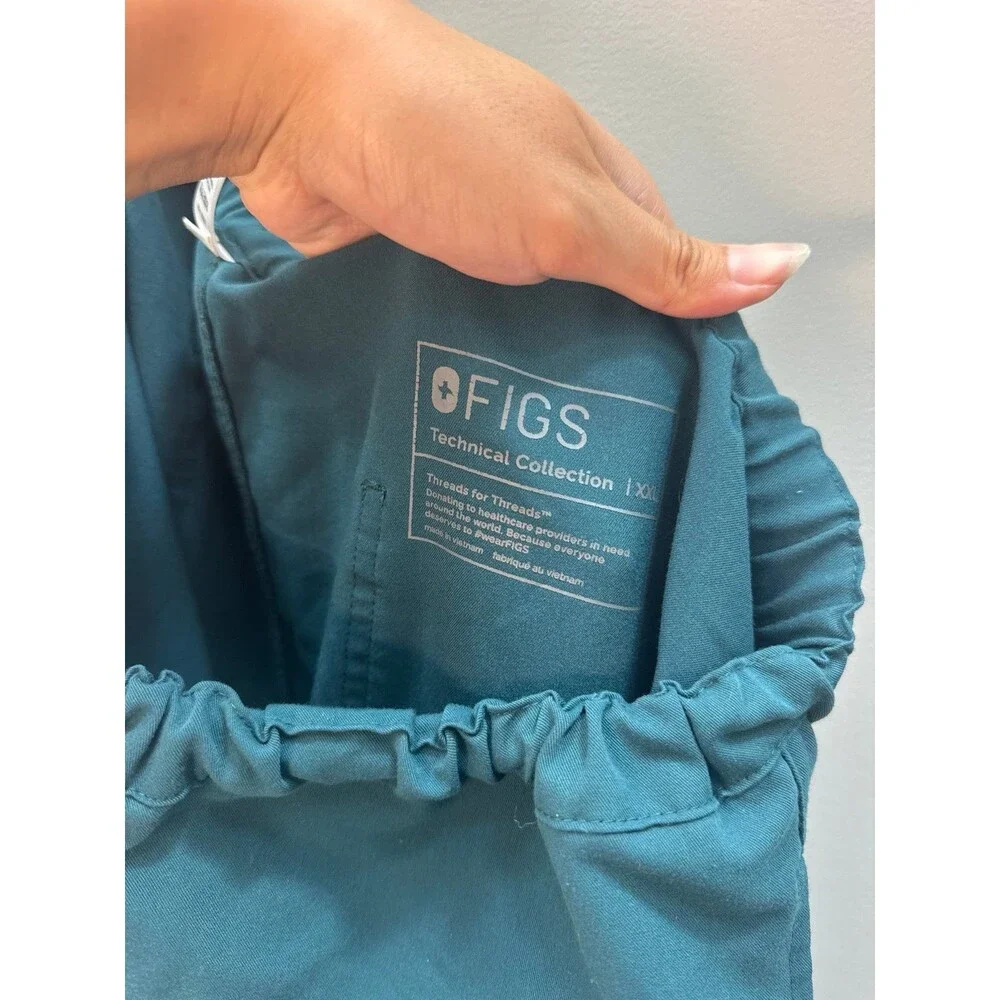 FIGS Pisco Basic Scrub Pants Caribbean Blue Size XXL